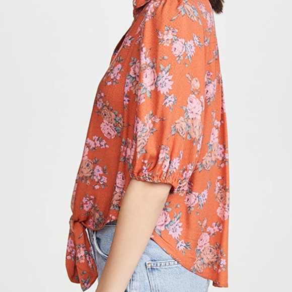 Free People Celia Flowered Blouse - Picture 6 of 10
